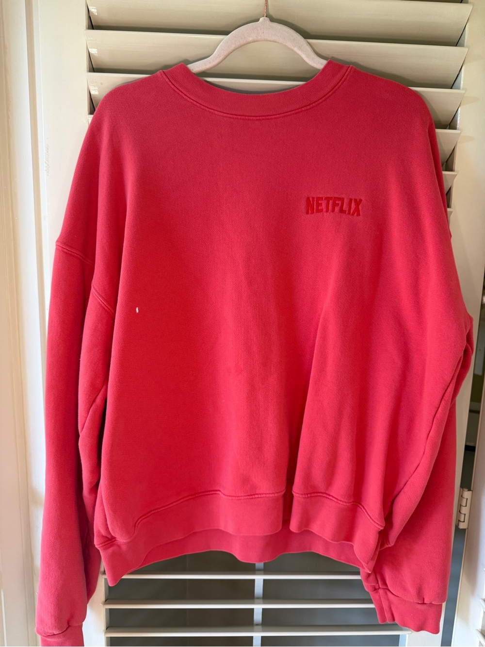 Netflix Red Crewneck Sweatshirt - Branded Employee Sweater